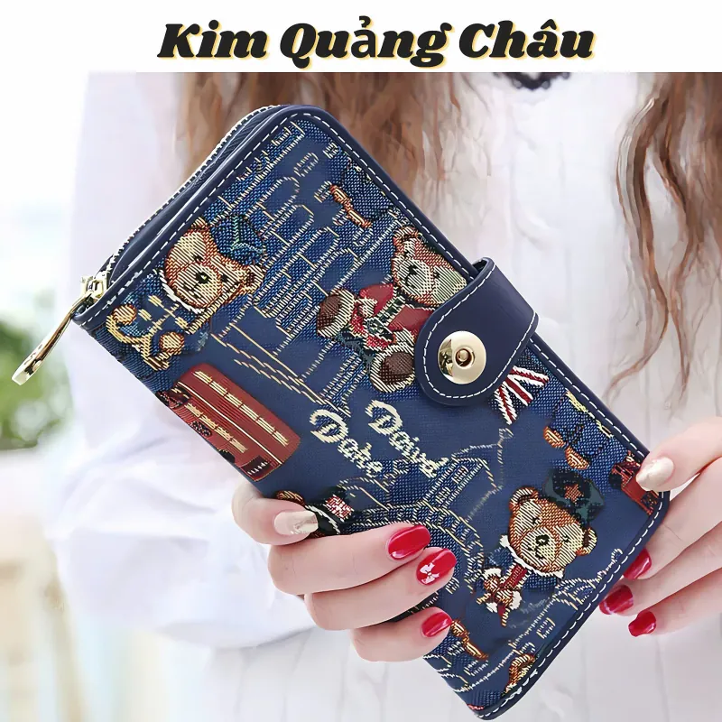 Ví Dài BEAR Nhiều Ngăn Đựng Thẻ - Hàng Quảng Châu 575135
