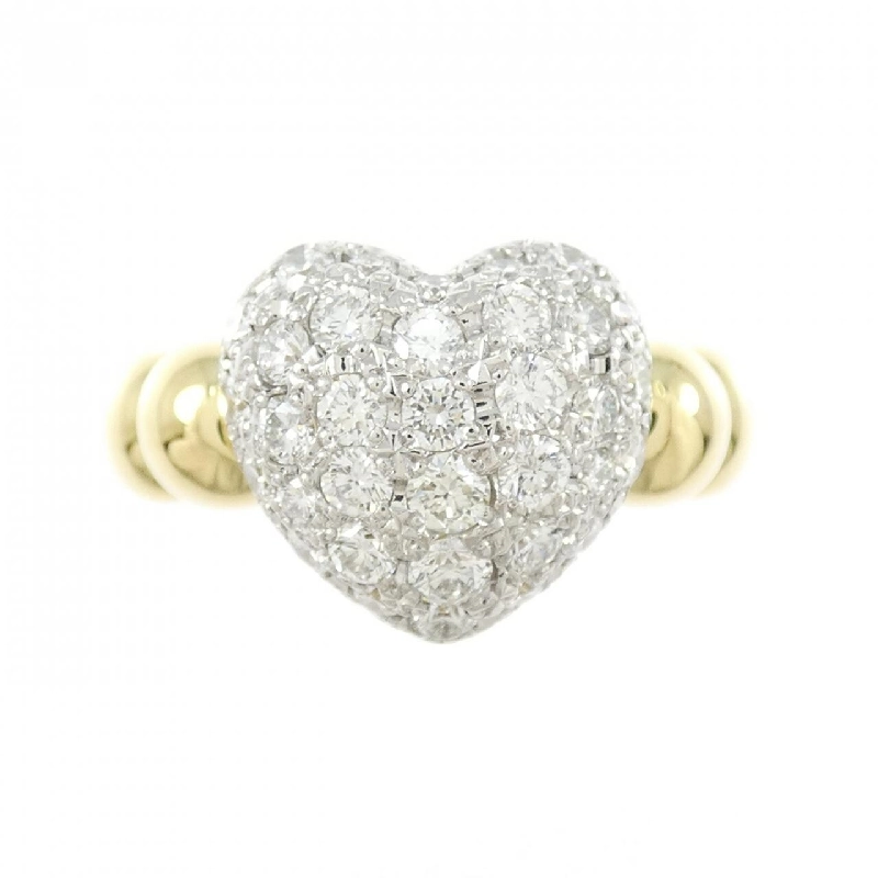 Nhẫn kim cương hình trái tim K18YG/PT900 1.00CT 669750