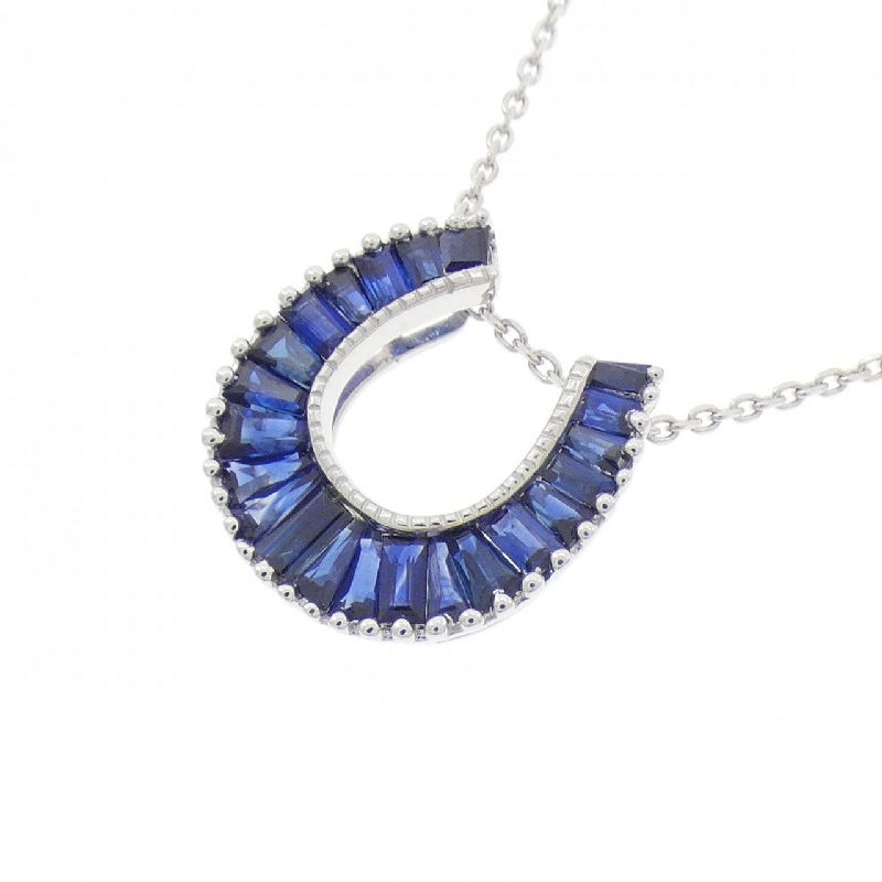K18WG Sapphire Necklace 1.04CT - Hàng hiệu Authentic 857049
