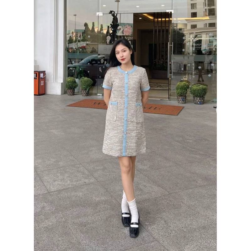 Đầm suông dạ (Size M) - Mới 100% 327068