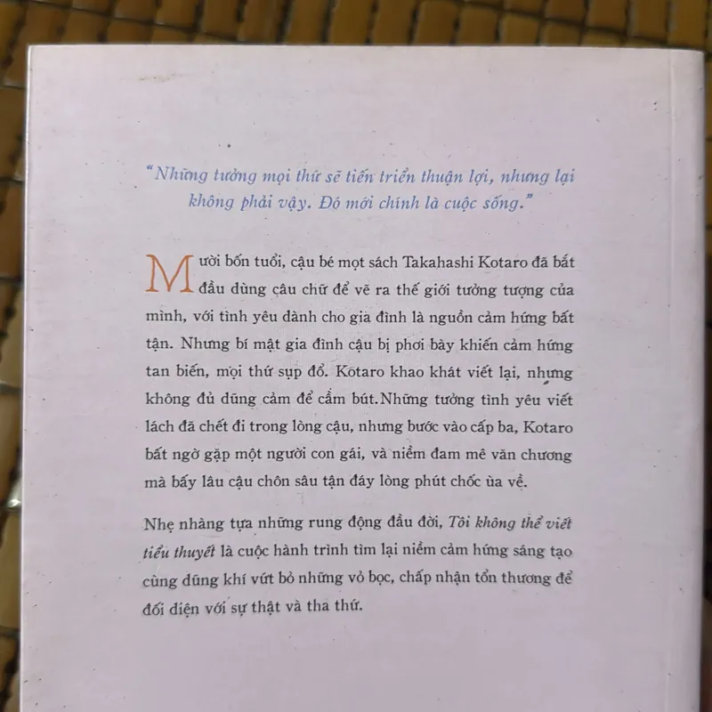 Tôi không thể viết tiểu thuyết  568601