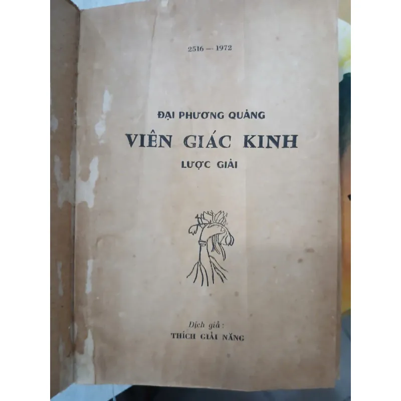 ĐẠI PHƯƠNG QUẢNG VIÊN GIÁC KINH LƯỢC GIẢI - DỊCH GIẢ: THÍCH GIẢI NĂNG 1039379