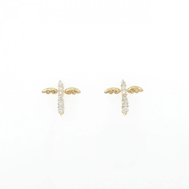 K18YG Bông tai kim cương 0.09CT - Hàng hiệu Chính hãng 874489