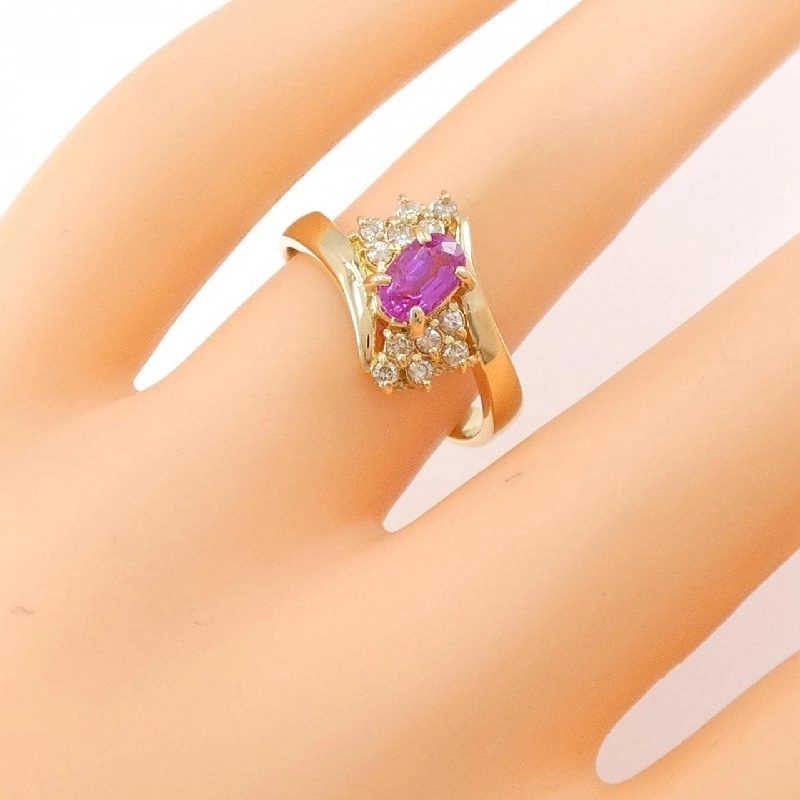 Nhẫn Sapphire K18YG 0.69CT 673008