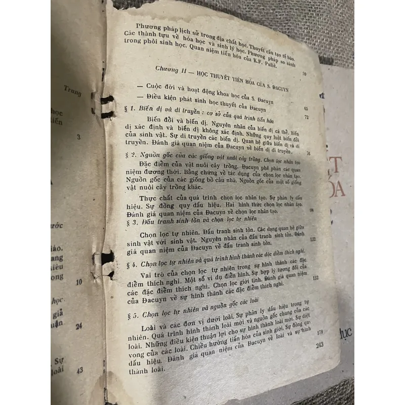 Học thuyết tiến hóa - 2 tập- cuốn 1 mất bìa  714914