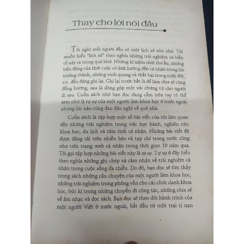 Tự Sự Của Một Người Làm Khoa Học Nguyễn Văn Tuấn bìa cứng mới 80% (ố nhẹ) HCM1504 913968