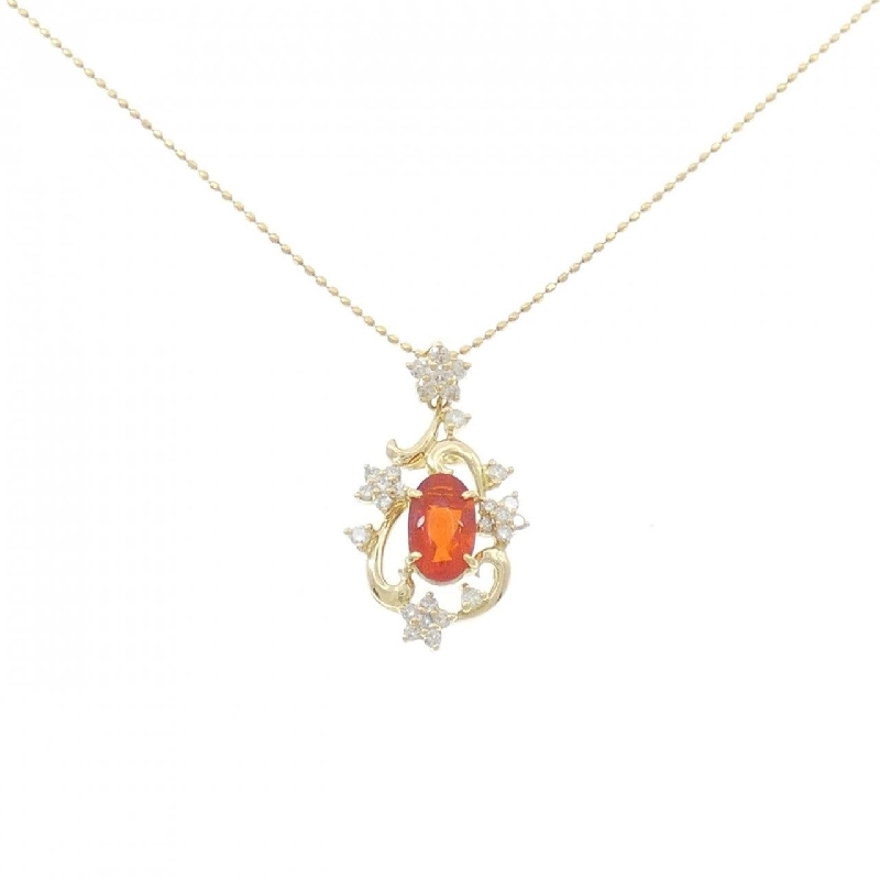 K18YG Opal Necklace 0.61CT - Hàng hiệu Authentic 860781