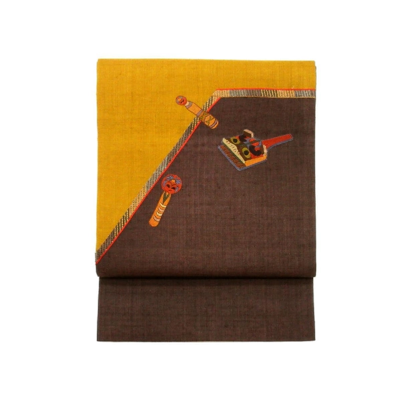 Đai Nagoya - Dệt tơ tằm thêu - Hàng hiệu Authentic 875329