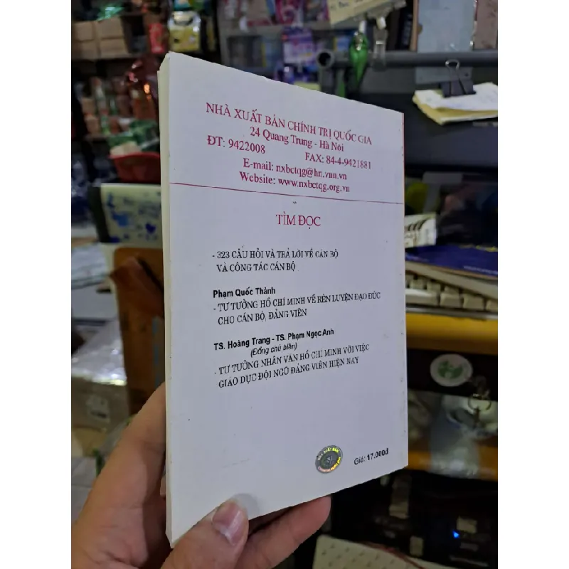 Đạo đức người cán bộ lãnh đạo chính trị hiện nay - Thực trạng và giải pháp - Nguyễn Thế Kiệt LỊCH SỬ - CHÍNH TRỊ - TRIẾT HỌC VAVO0910 588646