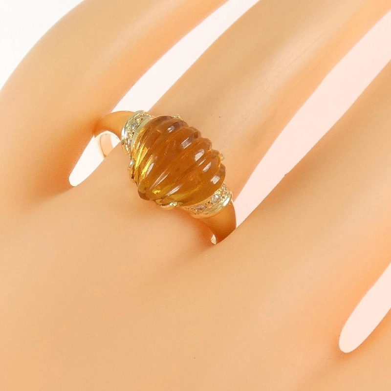 Nhẫn Citrine K18YG - Hàng hiệu Chính hãng 850836
