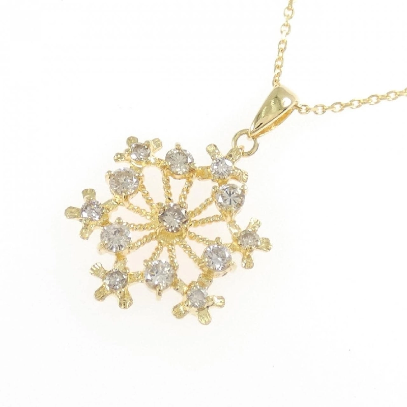 K18YG Dây chuyền kim cương 0.50CT - Hàng hiệu Chính hãng 856379