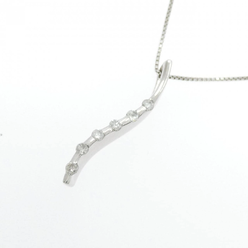 K18WG Dây chuyền kim cương 0.10CT - Hàng hiệu Chính hãng 859334