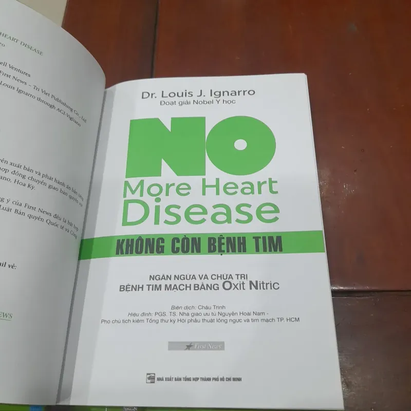 Dr. Louis J. Ignarro - KHÔNG CÒN BỆNH TIM (giải Nobrl Y học) 573461