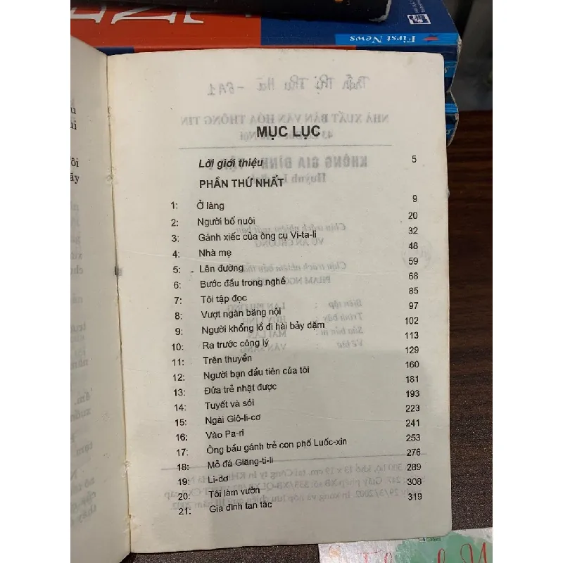 Không gia đình 1- Hector Malot NXB Văn hoá thông tin 695905