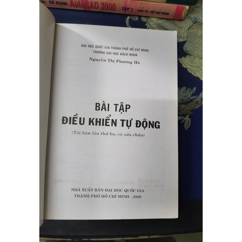 [Sách xưa] Bài tập điều khiển tự động - Nguyễn Thị Phương Hà - ĐH Quốc gia Tphcm 1004887