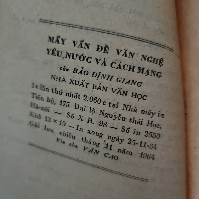 Mấy vấn đề văn nghệ yêu nước và cách mạng | Bảo Định Giang 519502
