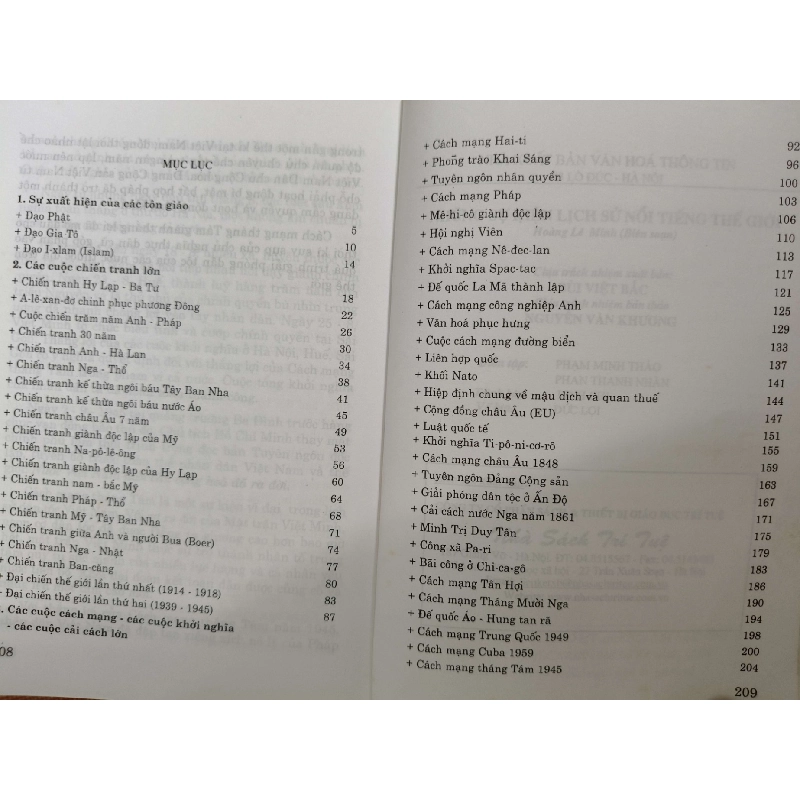 Những sự kiện lịch sử nổi tiếng - 2007 - 209 trang - LỊCH SỬ - CHÍNH TRỊ - TRIẾT HỌC - ANTQ2911-1 920953