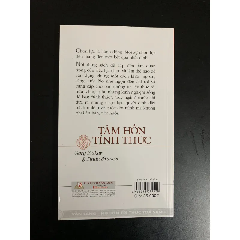 (Sách cũ) Tâm hồn tỉnh thức - Gary Zukav & Linda Francis 974348