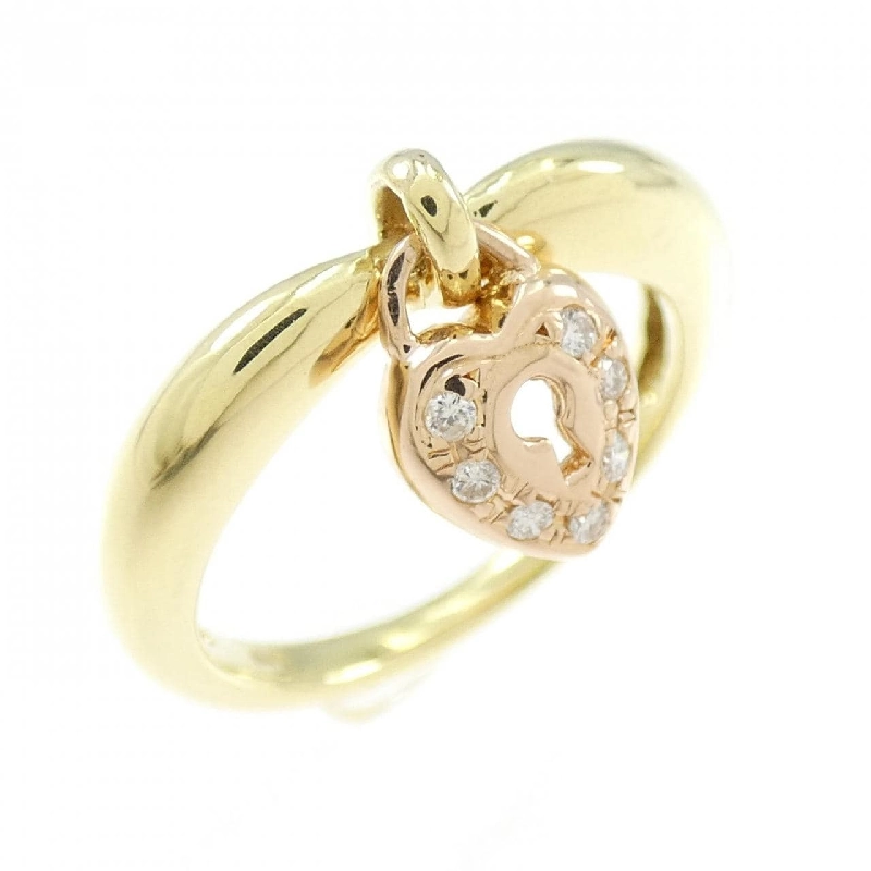 Nhẫn kim cương hình trái tim K18YG/K18PG 0.04CT 669304