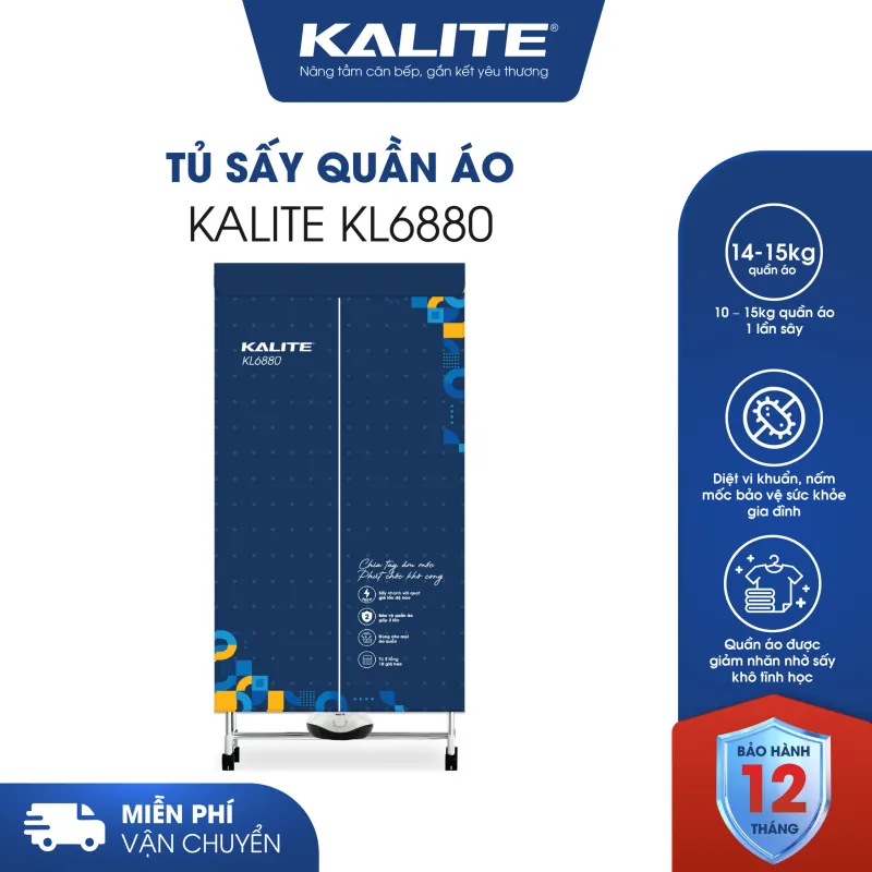 Tủ sấy quần áo KALITE KL6880 mới 100% 594065