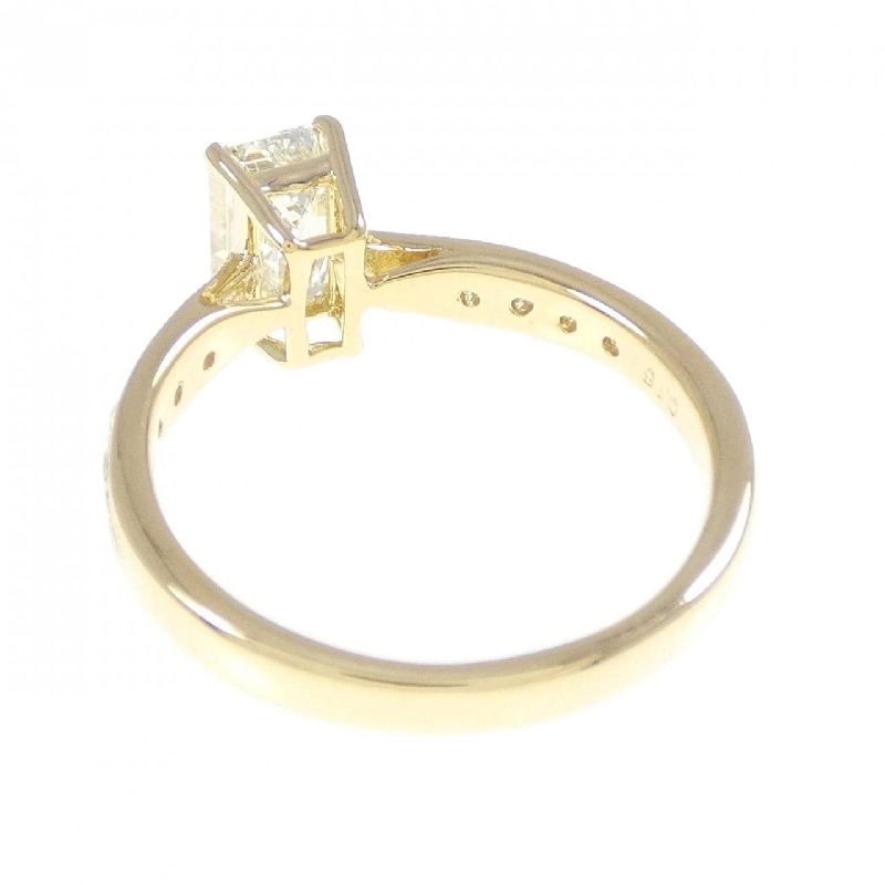 Nhẫn K18YG Đá Kim Cương 1.01CT M SI1 Cắt Ngọc Lục Bảo - Hàng hiệu Chính hãng 873734