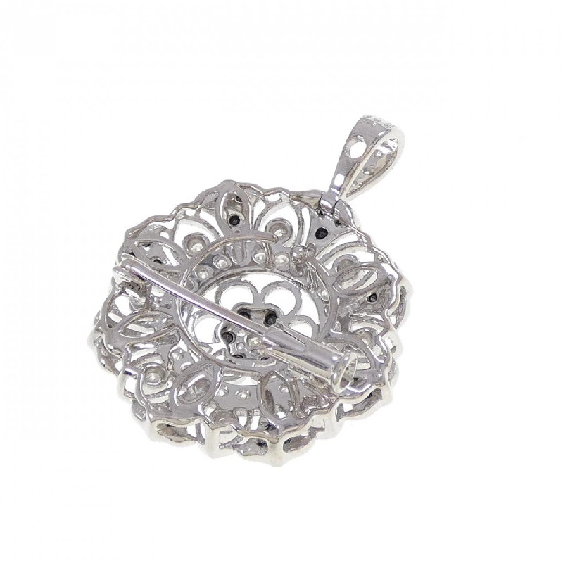 K18WG/K18BG Kim cương Brooch 0.37CT - Hàng hiệu Chính hãng 869323