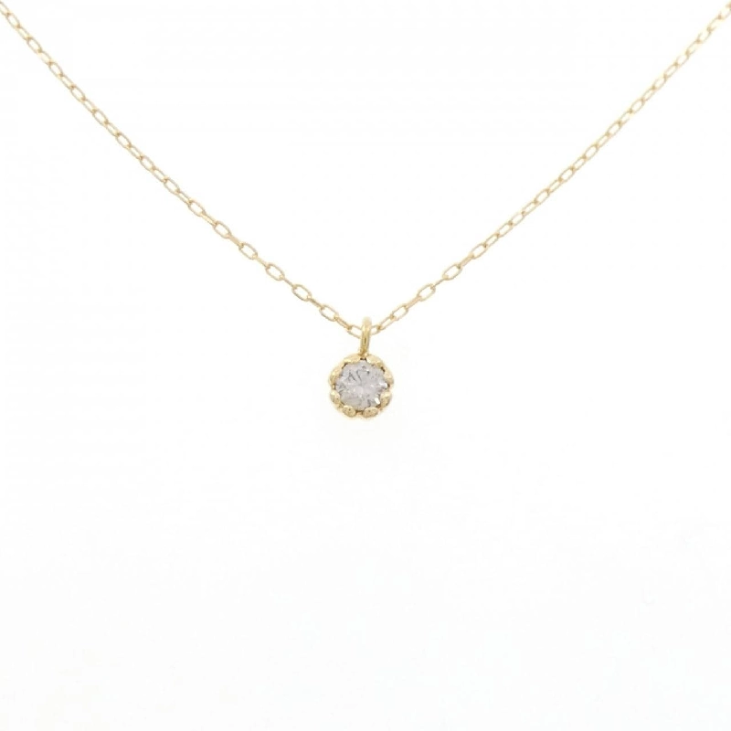 K18YG Solitaire Dây chuyền kim cương 0.20CT - Hàng hiệu Chính hãng 860024