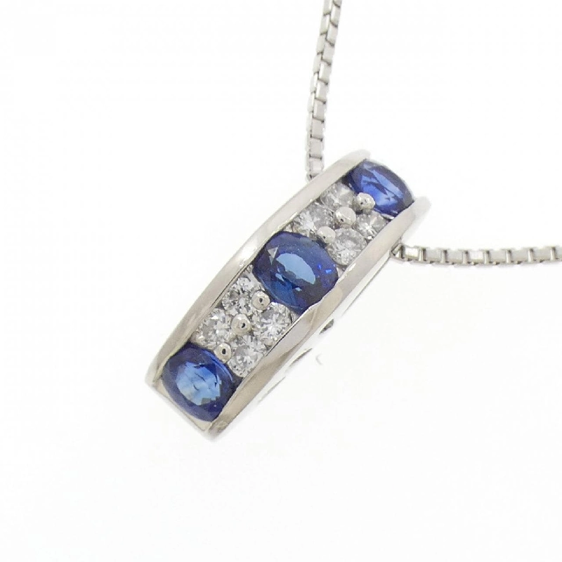 Dây chuyền Sapphire PT900/PT850 0.926CT - Hàng hiệu Chính hãng 859386