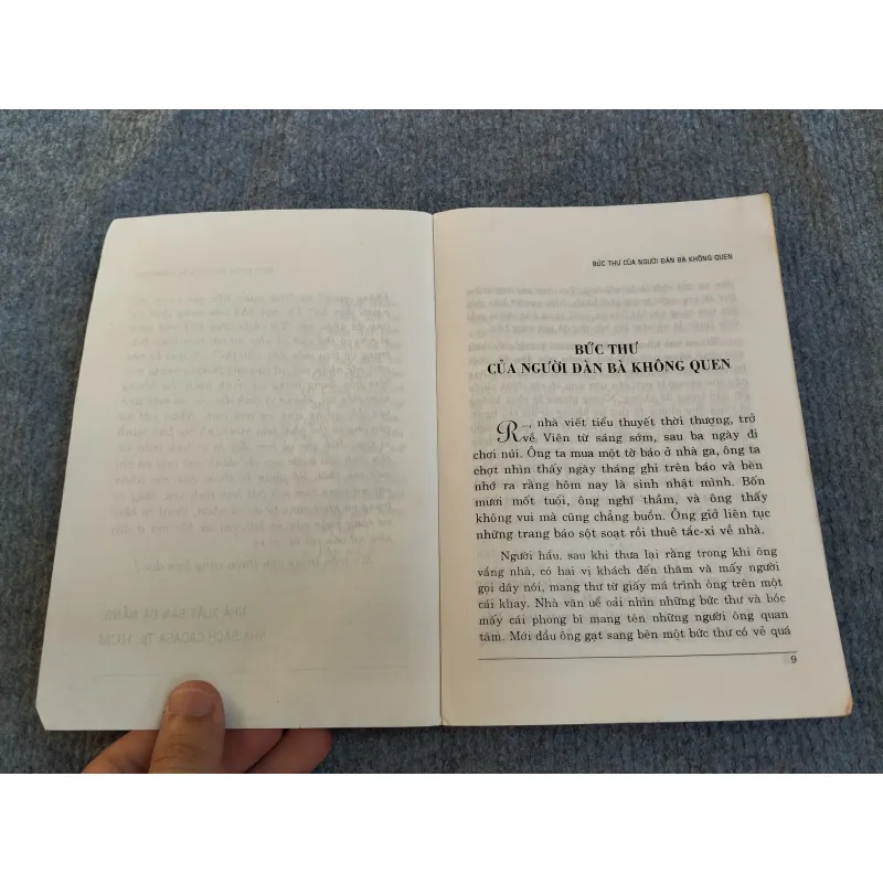 BỨC THƯ CỦA NGƯỜI ĐÀN BÀ KHÔNG QUEN - STEFAN ZWEIG 574354