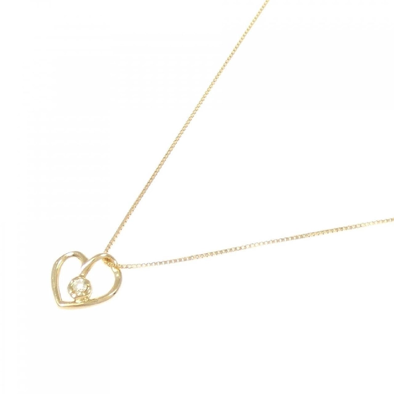 Dây chuyền kim cương hình trái tim K18YG 0.03CT - Hàng hiệu chính hãng 862535