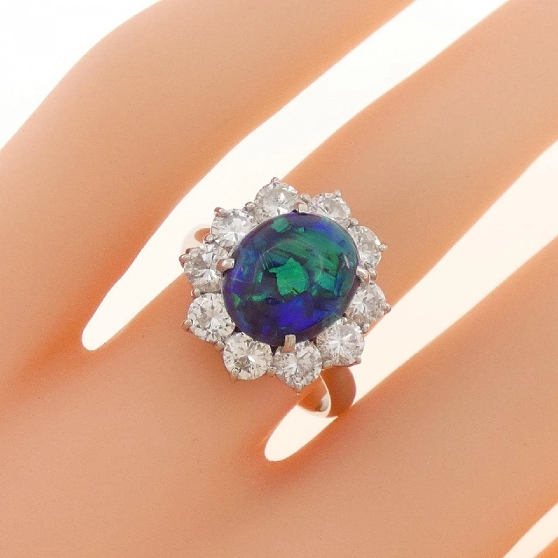 Nhẫn Opal Đen PT900 2.29CT 672598