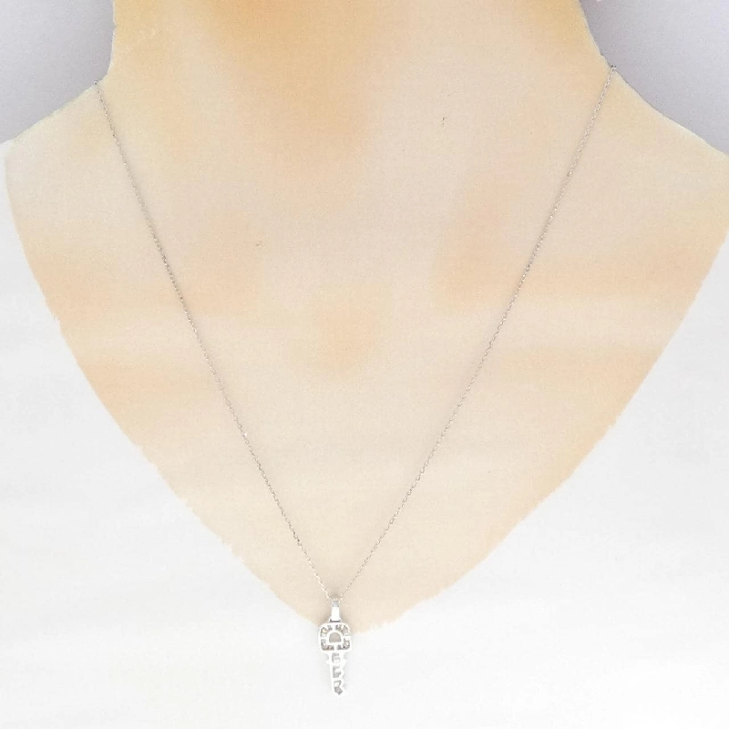 K18WG Khóa Kim Cương Dây Chuyền 0.25CT - Hàng hiệu Chính hãng 861806