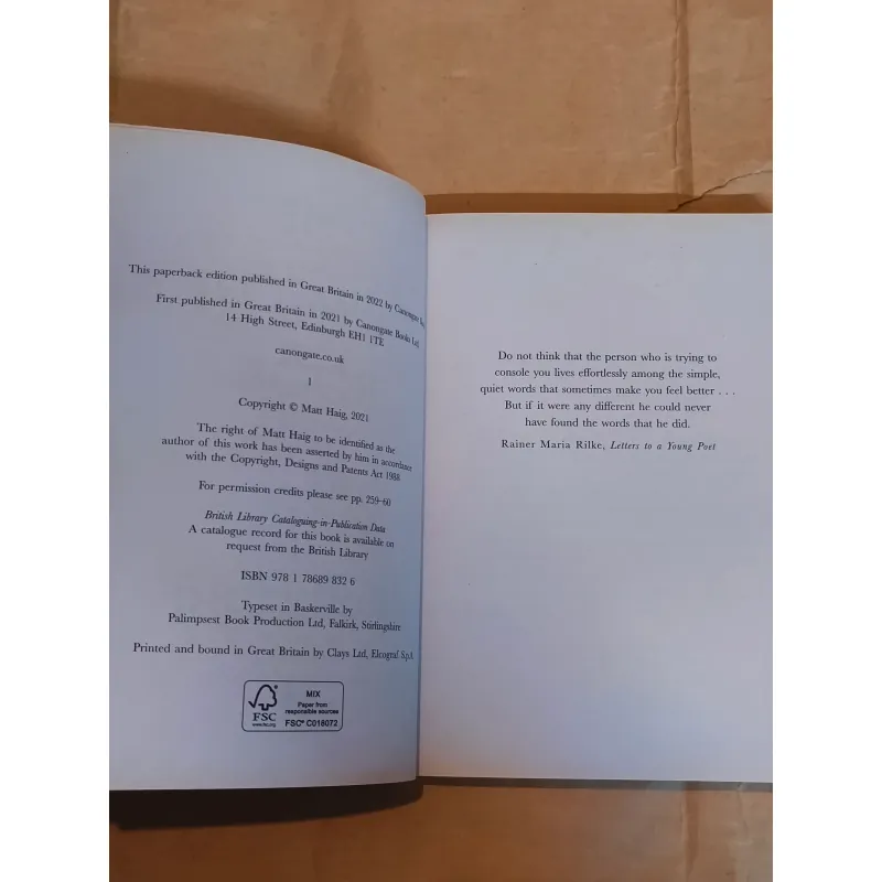 The Comfort Book - Matt Haig 1025124