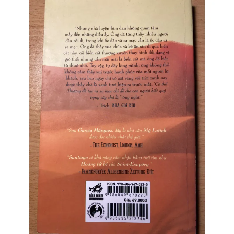 Sách cũ ( Sách tặng không bán)- Nhà Giả Kim|Paulo Coelho  675527