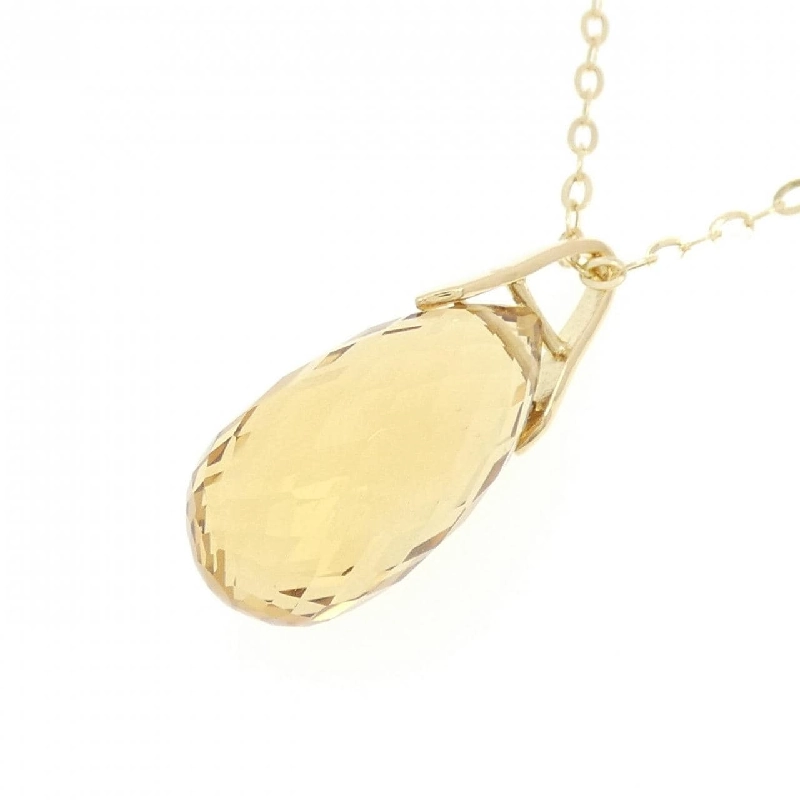 K18YG Mặt dây chuyền Citrine 12.00CT - Hàng hiệu Chính hãng 848394
