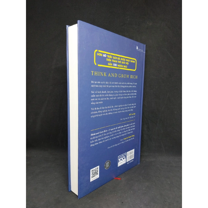 [Bìa cứng] 13 nguyên tắc nghĩ giàu làm giàu Napoleon Hill 2020 mới 95% HCM1906 911685