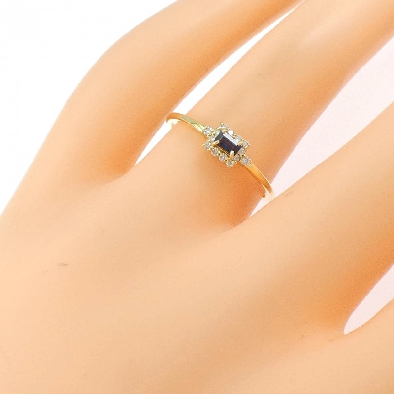 Nhẫn Sapphire K18YG 0.10CT - Hàng hiệu Chính hãng 850034