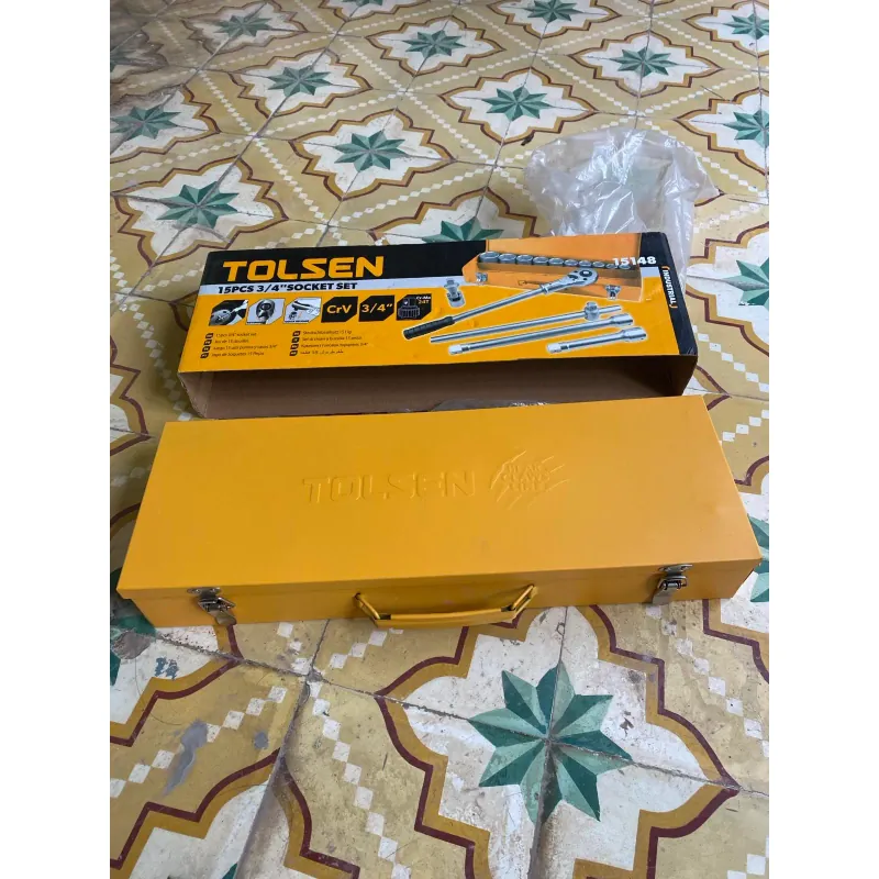 Bộ tuýp và cần mở 3/4 inch 15 món Tolsen 15148 601188
