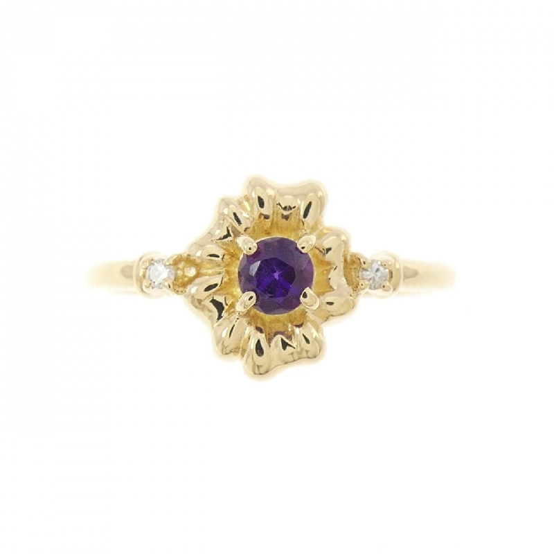 Nhẫn Amethyst K18YG 0.12CT 670070