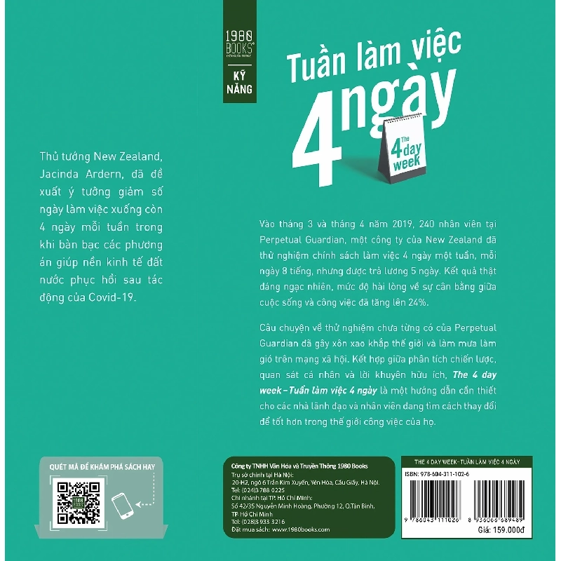 The 4 Day Week - Tuần Làm Việc 4 Ngày - Andrew Barnes, Stephanie Jones 211410