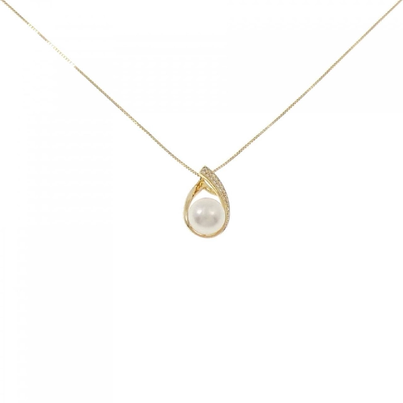 K18YG Vòng cổ ngọc trai Akoya 8.7mm - Hàng hiệu Authentic 855892