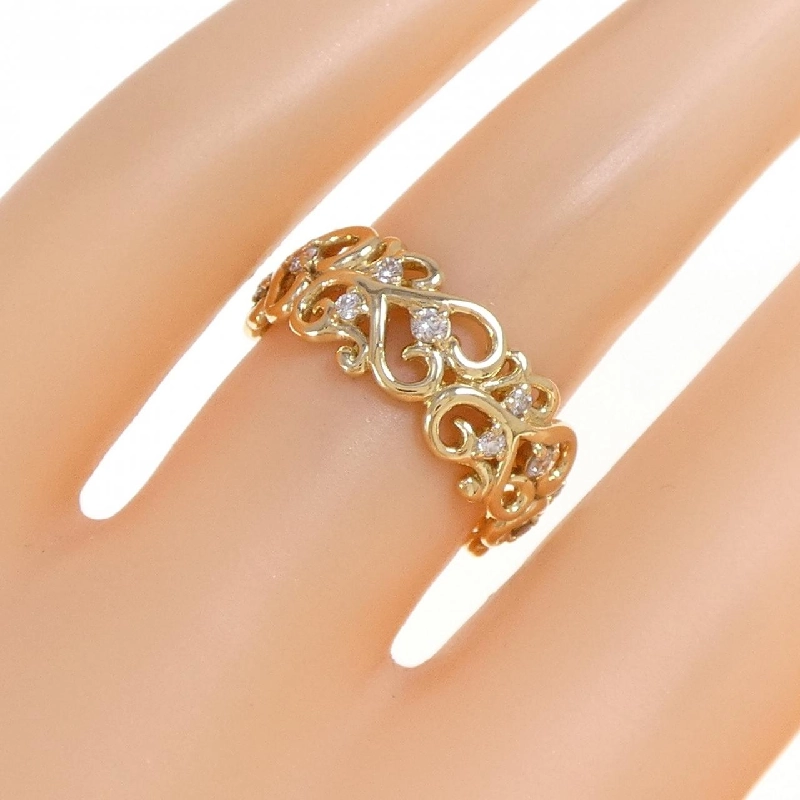 Nhẫn kim cương hình trái tim K18YG 0.20CT 668353