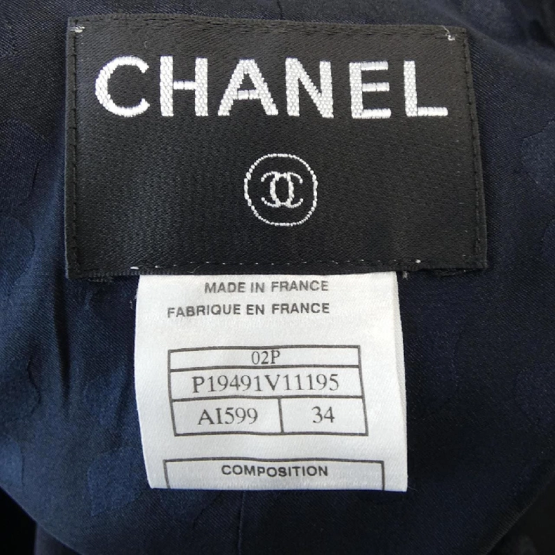 【Mã giảm giá】【Cổ điển】Áo khoác không cổ CHANEL 635127