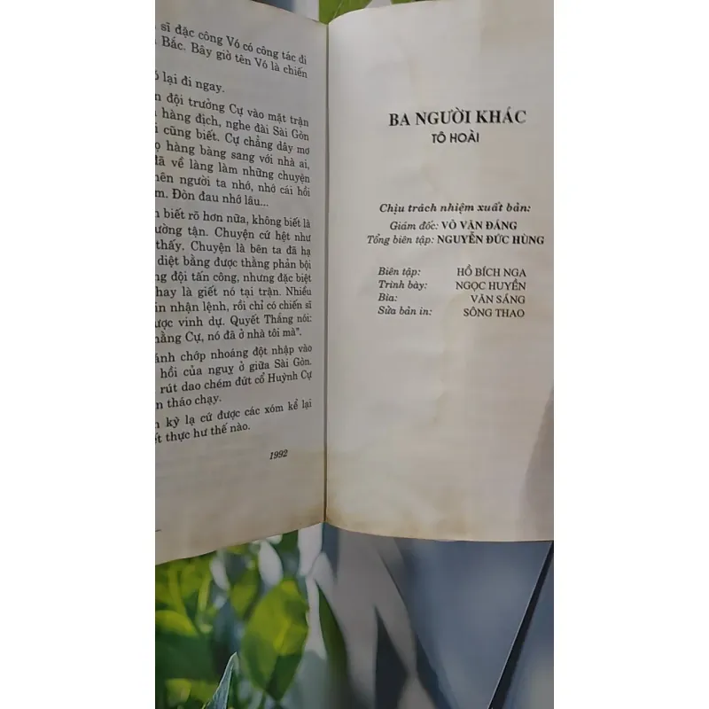 [MIỄN PHÍ BỌC SÁCH] Ba Người Khác - Tô Hoài 798345