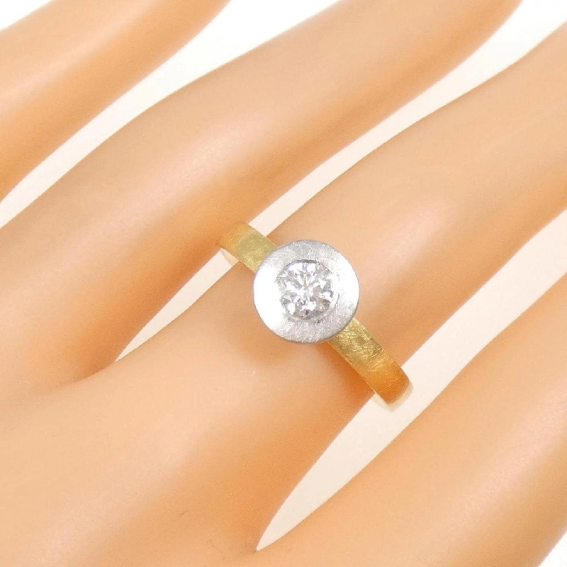 Nhẫn kim cương K18YG/PT900 0.297CT - Hàng hiệu Authentic 853730