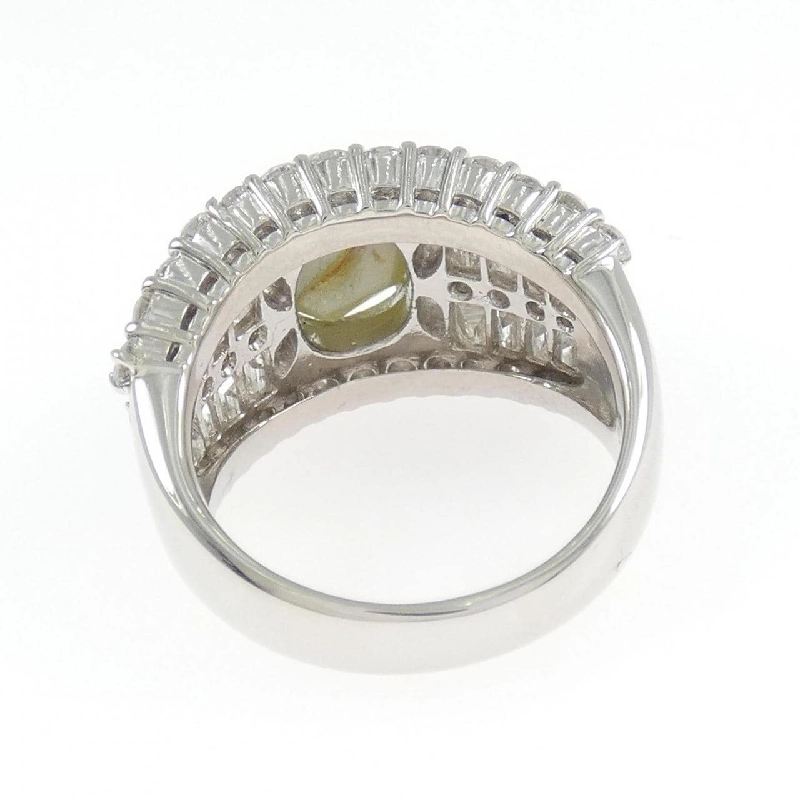 Nhẫn Chrysolite Cat's Eye PT900 3.29CT - Hàng hiệu Chính hãng 850768
