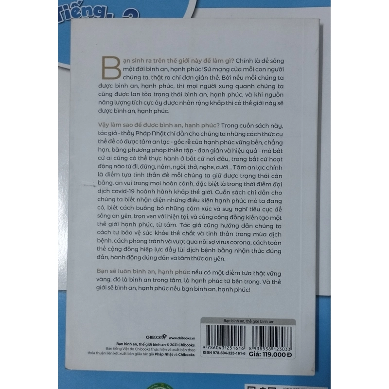 Bạn bình an thế giới bình an - tác giả: Pháp Nhật - Sách 98% mới, nguyên vẹn. 220395