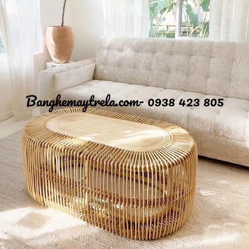 Bàn mây tự nhiên decor 601732