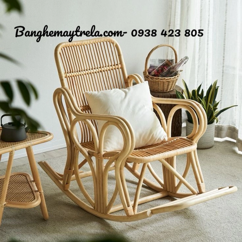 Ghế bập bênh mây tre 443533