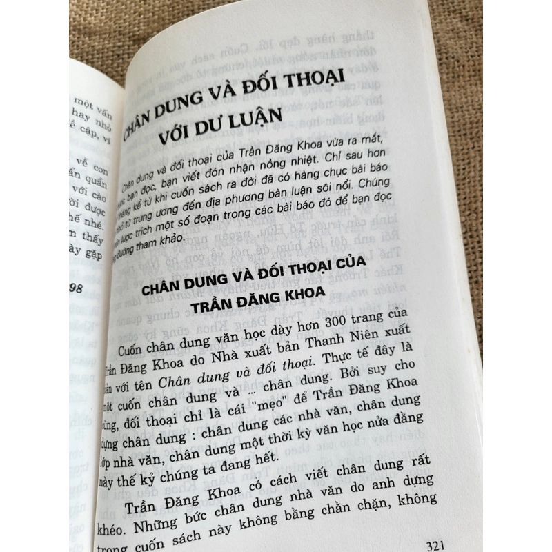 Chân,dung và đối thoại, Trần Đăng Khoa ( Phụ luc: Dư luận về Chân dung và đối thoại)  369310